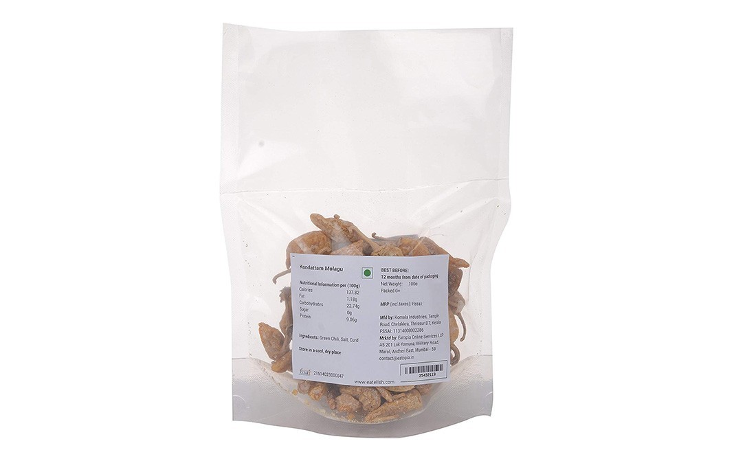 Eatelish Kondattam Molagu    Pack  100 grams